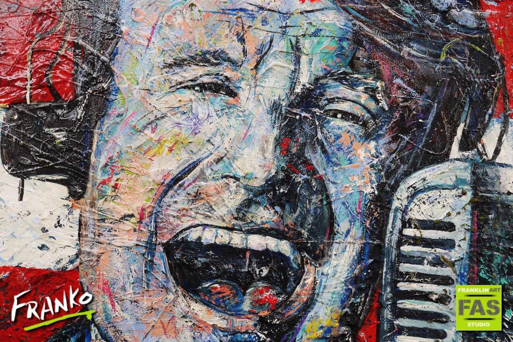 Good Morning Vietnam 190cm x 100cm Robin Williams Painting (SOLD)