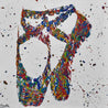 Goody Two Shoes 100cm x 100cm Ballerina Shoes Textured Urban Pop Art Painting (SOLD)-urban pop-Franko-[Franko]-[Australia_Art]-[Art_Lovers_Australia]-Franklin Art Studio