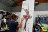 Grace 160cm x 60cm Ballerina Pop Art Painting (SOLD)-urban pop-[Franko Artist]-[Gold Coast]-[Brisbane]-[Huge]-Franklin Art Studio
