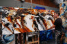 Granite and Rust 240cm x 100cm Rust Black White Textured Abstract Painting (SOLD)-Abstract-Franko-[franko_art]-[beautiful_Art]-[The_Block]-Franklin Art Studio