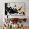 Graphite Oxide 160cm x 100cm Black Oxide White Textured Abstract Painting-Abstract-Franko-[Franko]-[huge_art]-[Australia]-Franklin Art Studio