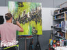 Greatest Lime 120cm x 120cm Green Abstract Painting (SOLD)-abstract-Franko-[franko_artist]-[Art]-[interior_design]-Franklin Art Studio
