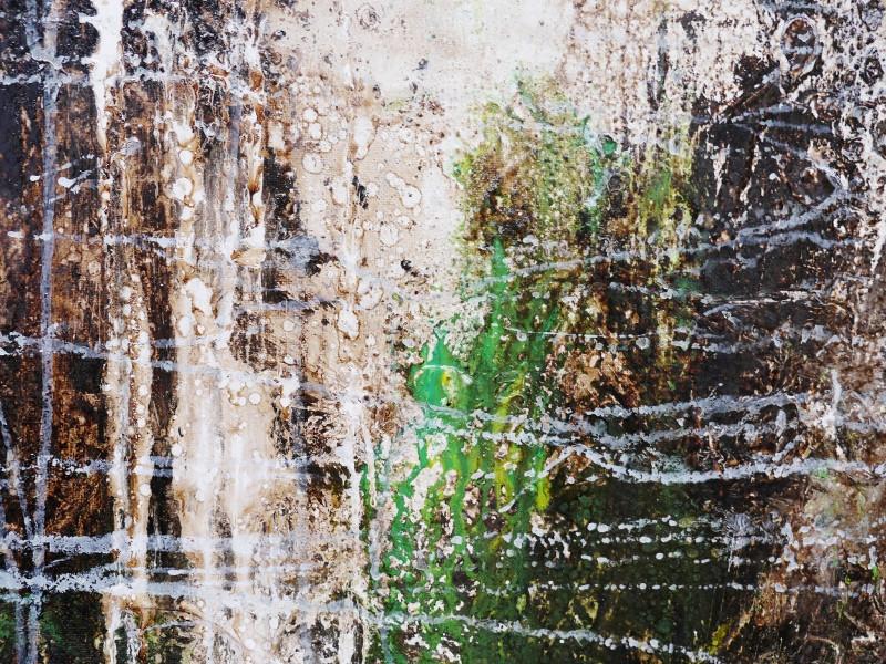 Green Zest 120cm x 100cm Green Abstract Painting (SOLD)