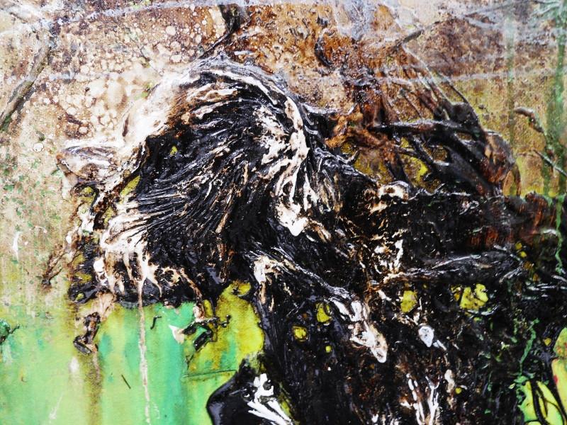 Green Zest 120cm x 100cm Green Abstract Painting (SOLD)-abstract-[Franko]-[Artist]-[Australia]-[Painting]-Franklin Art Studio