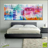 Grunge Class 240cm x 100cm Colourful Abstract Painting (SOLD)-Abstract-Franko-[Franko]-[huge_art]-[Australia]-Franklin Art Studio