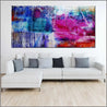 Grunge Utopia 240cm x 120cm Colourful Textured Abstract Painting (SOLD)-Abstract-Franko-[Franko]-[huge_art]-[Australia]-Franklin Art Studio
