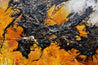 Grunged Sienna 270cm x 120cm Sienna Black Textured Abstract Painting (SOLD)-Abstract-[Franko]-[Artist]-[Australia]-[Painting]-Franklin Art Studio