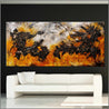 Grunged Sienna 270cm x 120cm Sienna Black Textured Abstract Painting (SOLD)-Abstract-Franko-[Franko]-[huge_art]-[Australia]-Franklin Art Studio
