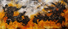 Grunged Sienna 270cm x 120cm Sienna Black Textured Abstract Painting (SOLD)-Abstract-Franko-[Franko]-[Australia_Art]-[Art_Lovers_Australia]-Franklin Art Studio