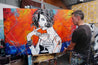 Happy Cocktail Hour 160cm x 100cm Textured Urban Pop Art Painting (SOLD)-Urban Pop Art-Franko-[franko_artist]-[Art]-[interior_design]-Franklin Art Studio