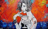 Happy Cocktail Hour 160cm x 100cm Textured Urban Pop Art Painting (SOLD)-Urban Pop Art-Franko-[Franko]-[Australia_Art]-[Art_Lovers_Australia]-Franklin Art Studio