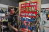 Hard to Define 140cm x 100cm Porn Art Vintage Book Pop art Painting (SOLD)-Abstract-Franko-[franko_artist]-[Art]-[interior_design]-Franklin Art Studio