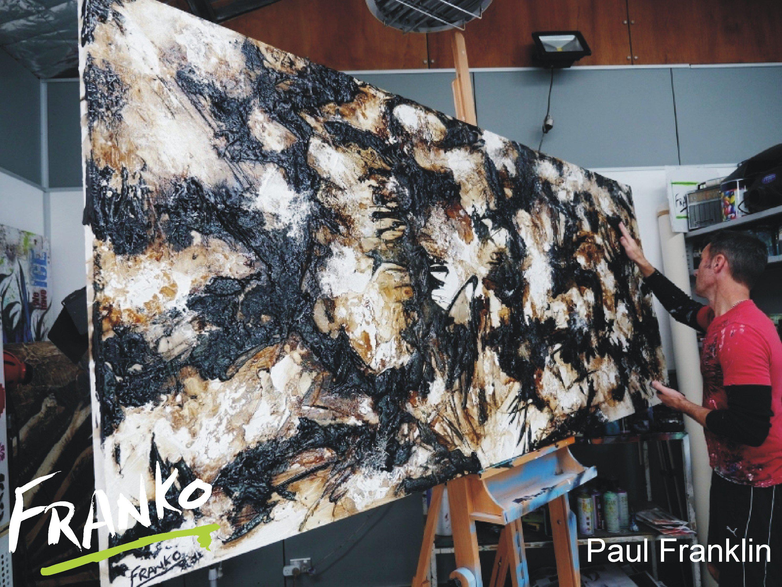 Honey and Licorice 240cm x 100cm Brown Abstract Painting (SOLD)-abstract-Franko-[franko_artist]-[Art]-[interior_design]-Franklin Art Studio