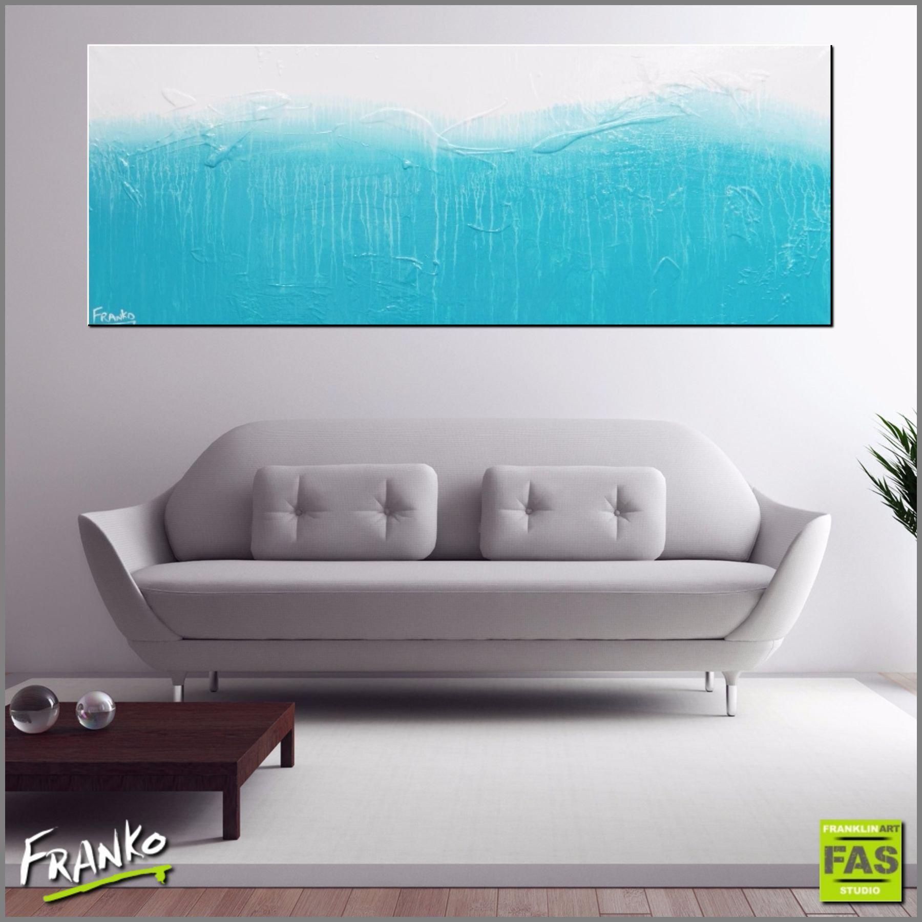 Hungry For Love 160cm x 60cm Blue & White Abstract Painting (SOLD)-abstract-Franko-[huge]-[Australian]-[best Selling]-Franklin Art Studio