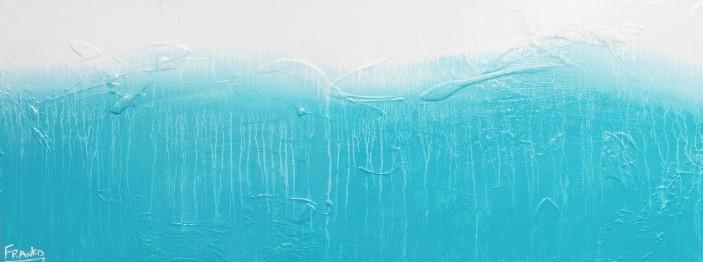 Hungry For Love 160cm x 60cm Blue & White Abstract Painting (SOLD)-abstract-[Franko ]-[Gallery]-[popular]-[Australia]-Franklin Art Studio
