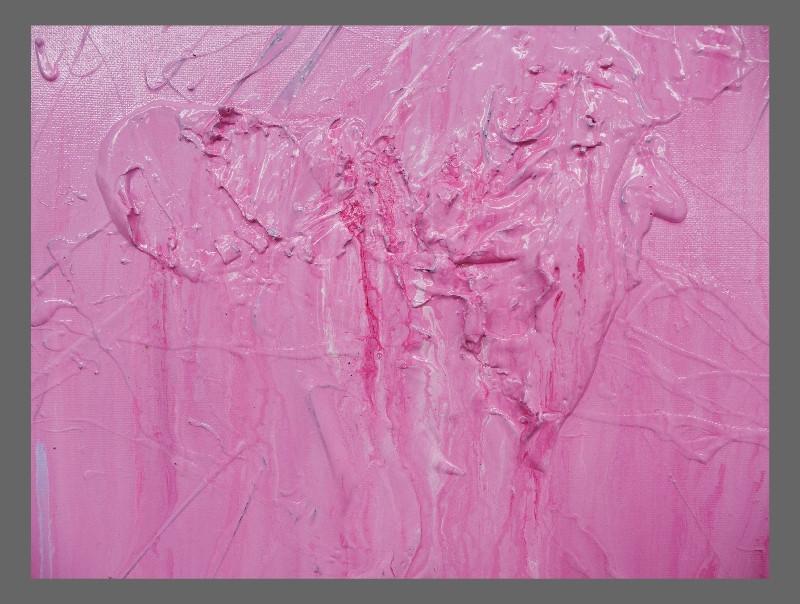 I Love All Kandy 140cm x 100cm Abstract Painting Pink