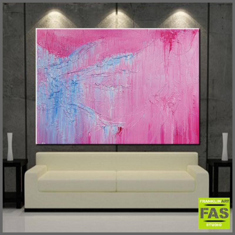 I Love All Kandy 140cm x 100cm Abstract Painting Pink (SOLD)-abstract-Franko-[Franko]-[huge_art]-[Australia]-Franklin Art Studio