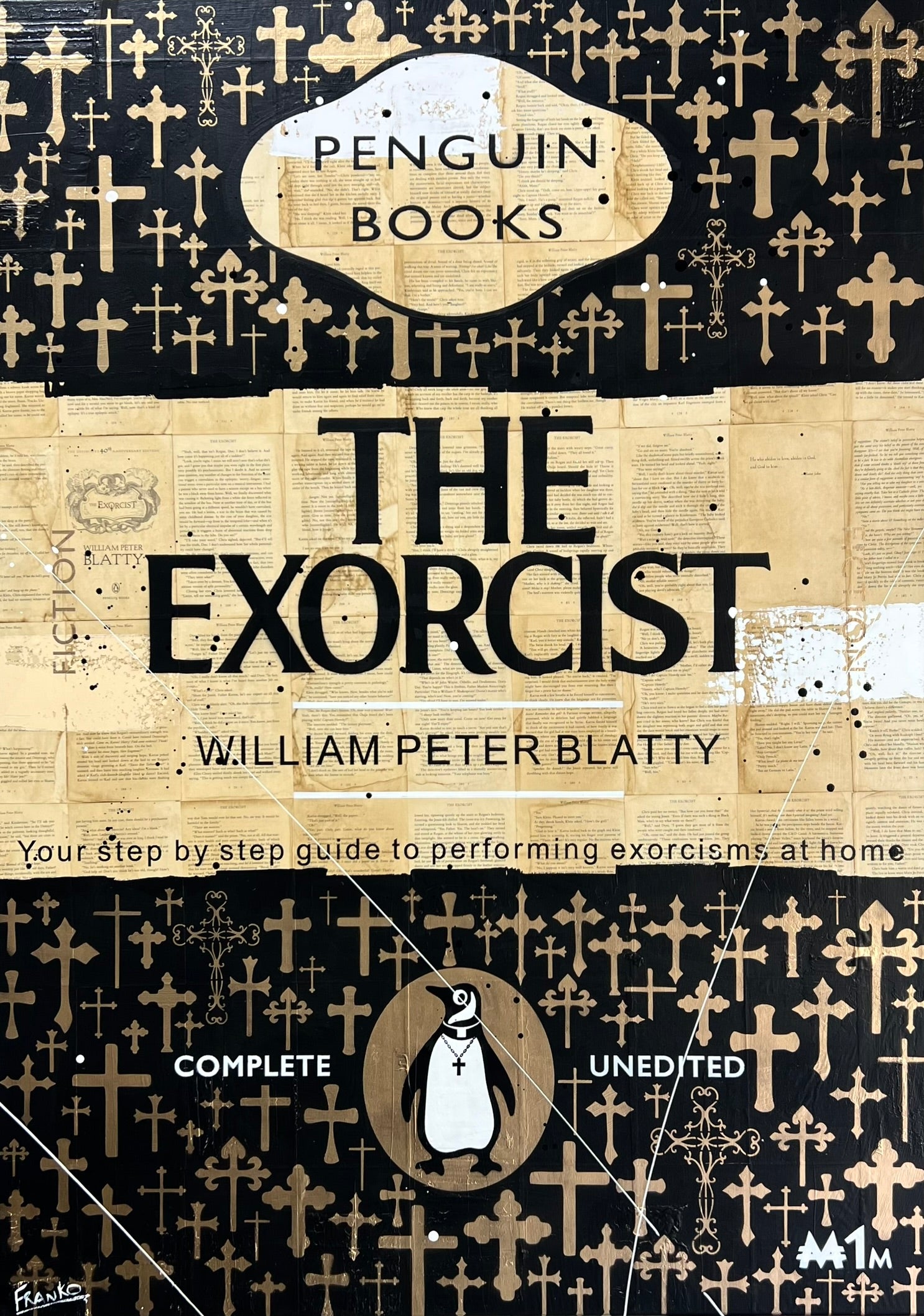 Exorcisms and Stuff 140cm x 100cm Urban Pop Book Club Painting-book club-[Franko]-[Australian Artist]-[Large]-[Popular]-Franklin Art Studio