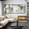 Refined 672 240cm x 100cm Blue Rust Cream White Blended Abstract Painting-Abstract-Franko-[huge]-[Australian]-[best Selling]-Franklin Art Studio