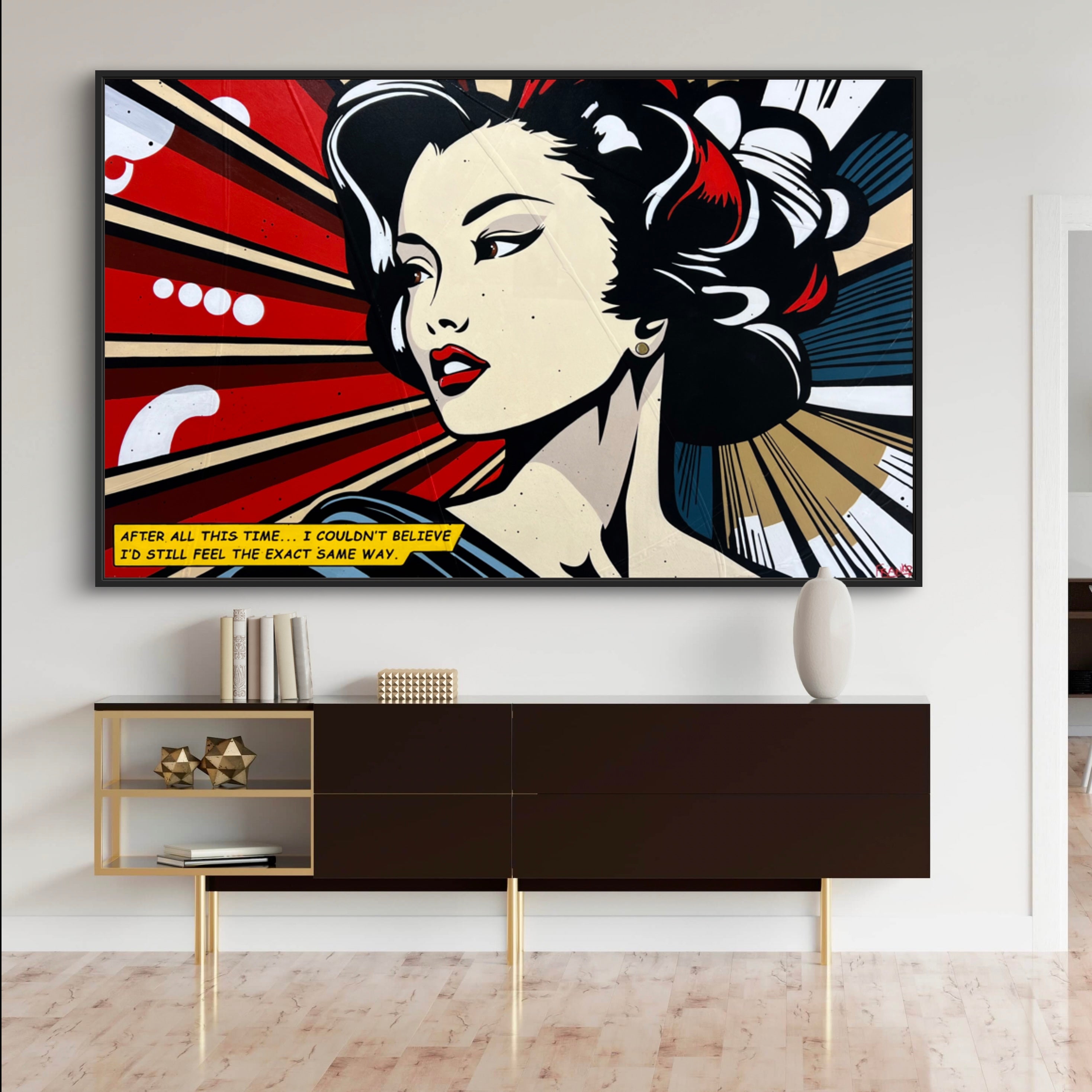 After All ... 160cm x 100cm Geisha Classic Pop Art Painting-Urban Pop Art-Franko-[huge]-[Australian]-[best Selling]-Franklin Art Studio