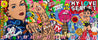Rosie Can ... 240cm x 100cm Rosie the Riveter Textured Urban Pop Art Painting-Urban Pop Art-[Franko]-[Australian Artist]-[Large]-[Popular]-Franklin Art Studio