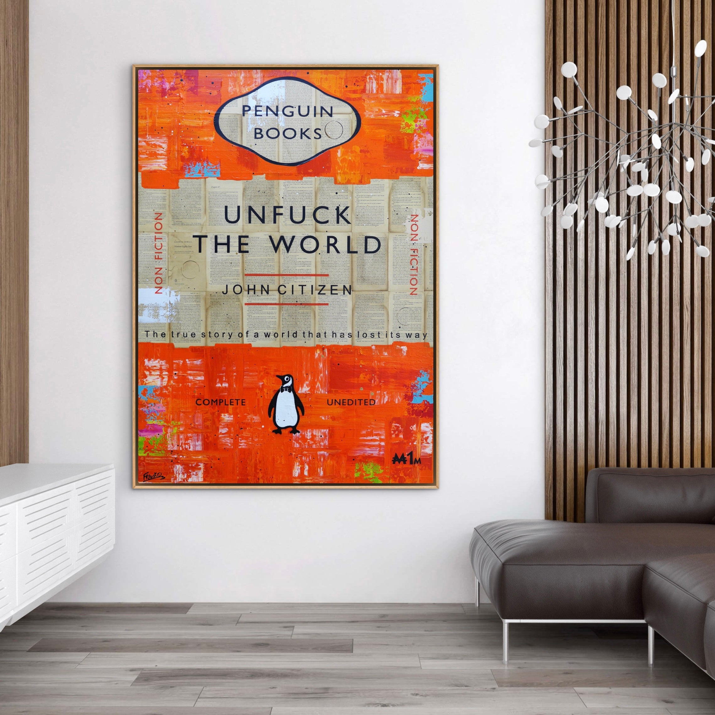 Just Like Before 100cm x 140cm Urban Pop Book Club Painting