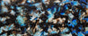 Ice Over Licorice 240cm x 100cm Blue Black Textured Abstract Painting (SOLD)-Abstract-[Franko ]-[Gallery]-[popular]-[Australia]-Franklin Art Studio