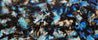 Ice Over Licorice 240cm x 100cm Blue Black Textured Abstract Painting (SOLD)-Abstract-Franko-[Franko]-[Australia_Art]-[Art_Lovers_Australia]-Franklin Art Studio