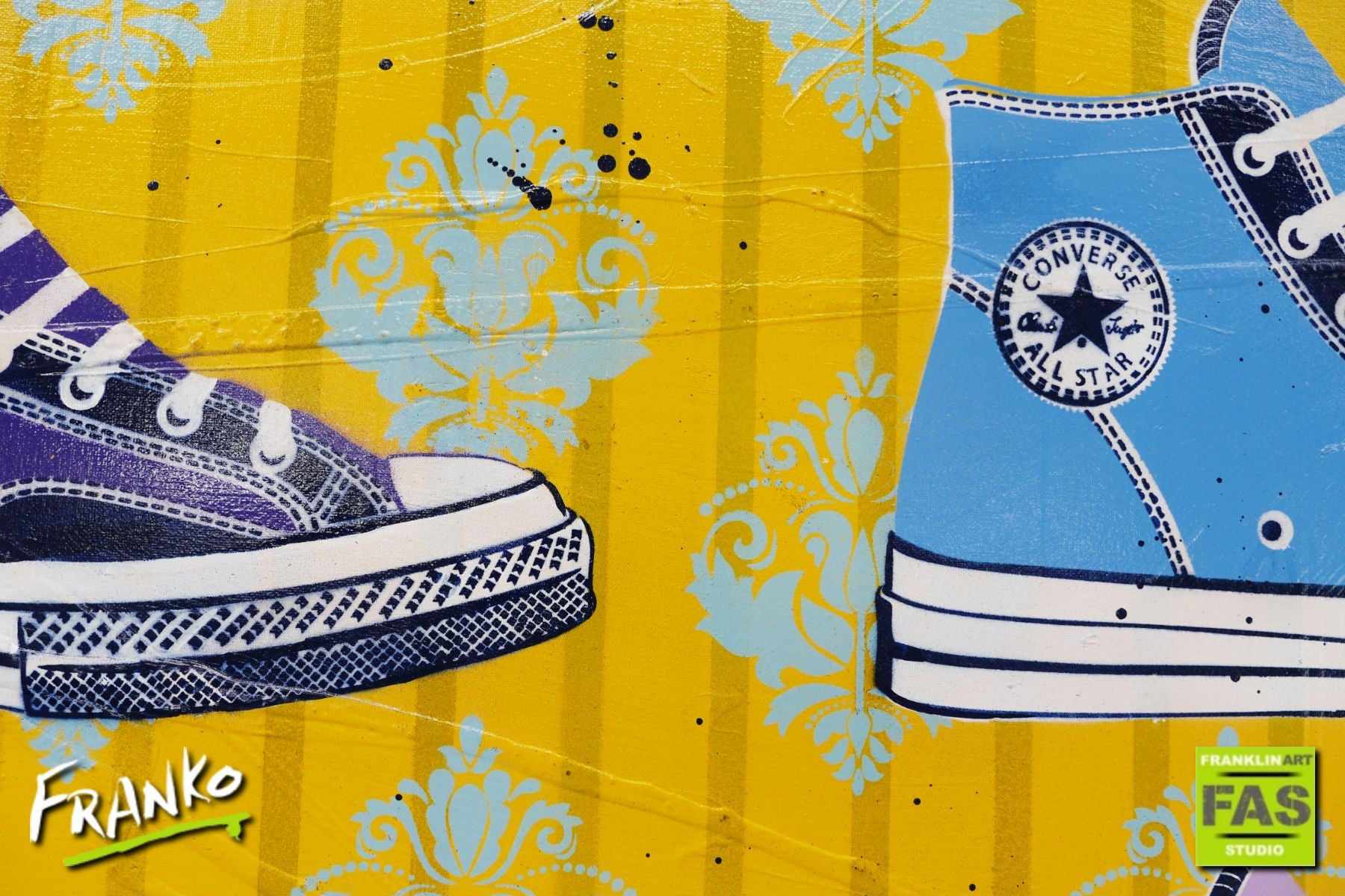 If The Shoe Fits 160cm x 100cm Converse Shoe Pop Art Painting (SOLD)