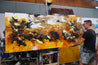 Illicit Sienna 240cm x 100cm Rust Sienna Textured Abstract Painting (SOLD)-Abstract-[Franko Artist]-[Cheryl]-[Wendy]-[Gabriela]-Franklin Art Studio