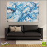 Infused Blue Love Bomb 160cm x 100cm White Blue Abstract Painting (SOLD)-abstract-Franko-[Franko]-[huge_art]-[Australia]-Franklin Art Studio
