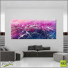 Infused White Paradise 240cm x 100cm Pink Blue White Abstract Painting (SOLD)-abstract-Franko-[Franko]-[huge_art]-[Australia]-Franklin Art Studio