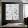 It's Art If I Say It Is 120cm x 100cm Black White Abstract Painting (SOLD)-Abstract-Franko-[huge]-[Australian]-[best Selling]-Franklin Art Studio