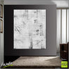 It's Art If I Say It Is 120cm x 100cm Black White Abstract Painting (SOLD)-Abstract-Franko-[Franko]-[huge_art]-[Australia]-Franklin Art Studio