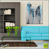 Jaded Grey 75cm x 100cm Grey Jade Black Abstract Painting (SOLD)-Abstract-Franko-[huge]-[Australian]-[best Selling]-Franklin Art Studio