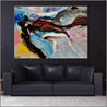 Jellyfish Rumble 140cm x 100cm Colourful Textured Abstract Painting (SOLD)-Abstract-Franko-[huge]-[Australian]-[best Selling]-Franklin Art Studio