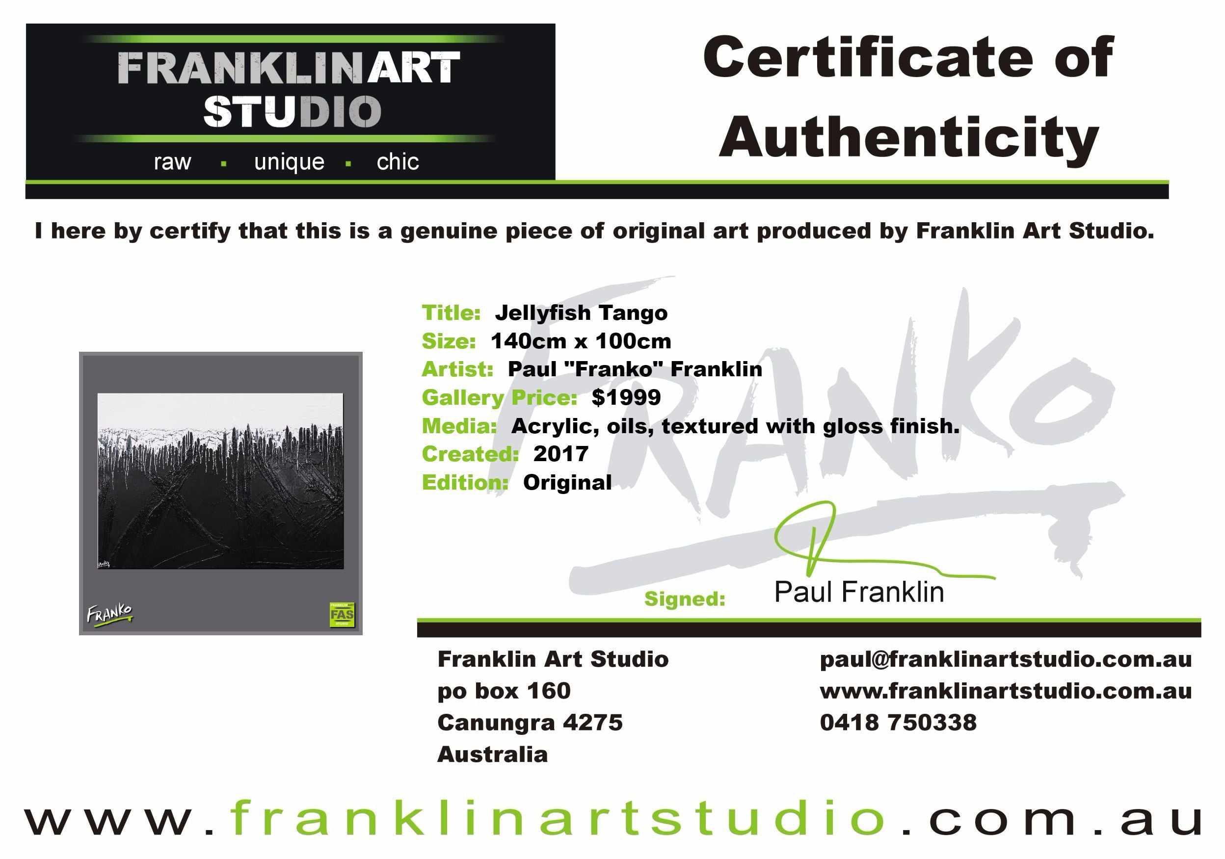 Jellyfish Tango 140cm x 100cm White Black Abstract Painting (SOLD)-abstract-Franko-[franko_art]-[beautiful_Art]-[The_Block]-Franklin Art Studio