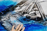 Jetted Atmosphere 160cm x 60cm Blue White Textured Abstract Painting-Abstract-[Franko]-[Artist]-[Australia]-[Painting]-Franklin Art Studio