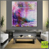 Jewel Grunge 100cm x 100cm Abstract Painting Purple (SOLD)-abstract-Franko-[huge]-[Australian]-[best Selling]-Franklin Art Studio