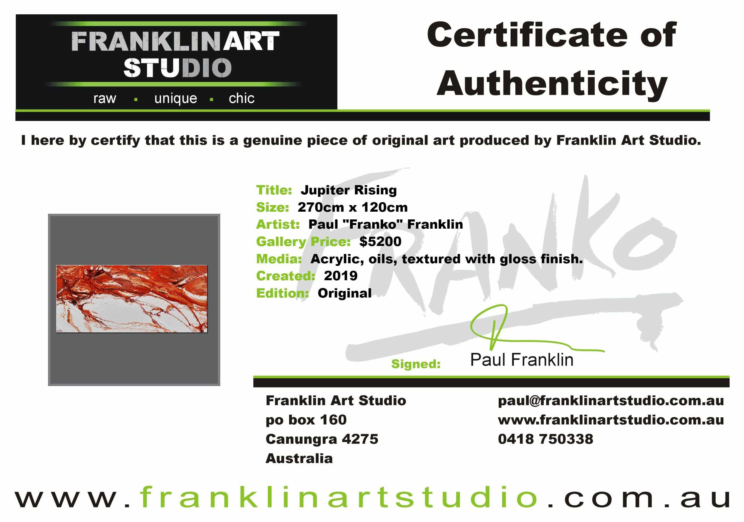 Jupiter Rising 270cm x 120cm Brown White Textured Abstract Painting (SOLD)-Abstract-[Franko Artist]-[Cheryl]-[Wendy]-[Gabriela]-Franklin Art Studio