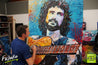 Just Relax Take it Easy 120cm x 150cm Huge Abstract Realism Cat Stevens Painting (SOLD)-abstract realism-[Franko Artist]-[Cheryl]-[Wendy]-[Gabriela]-Franklin Art Studio