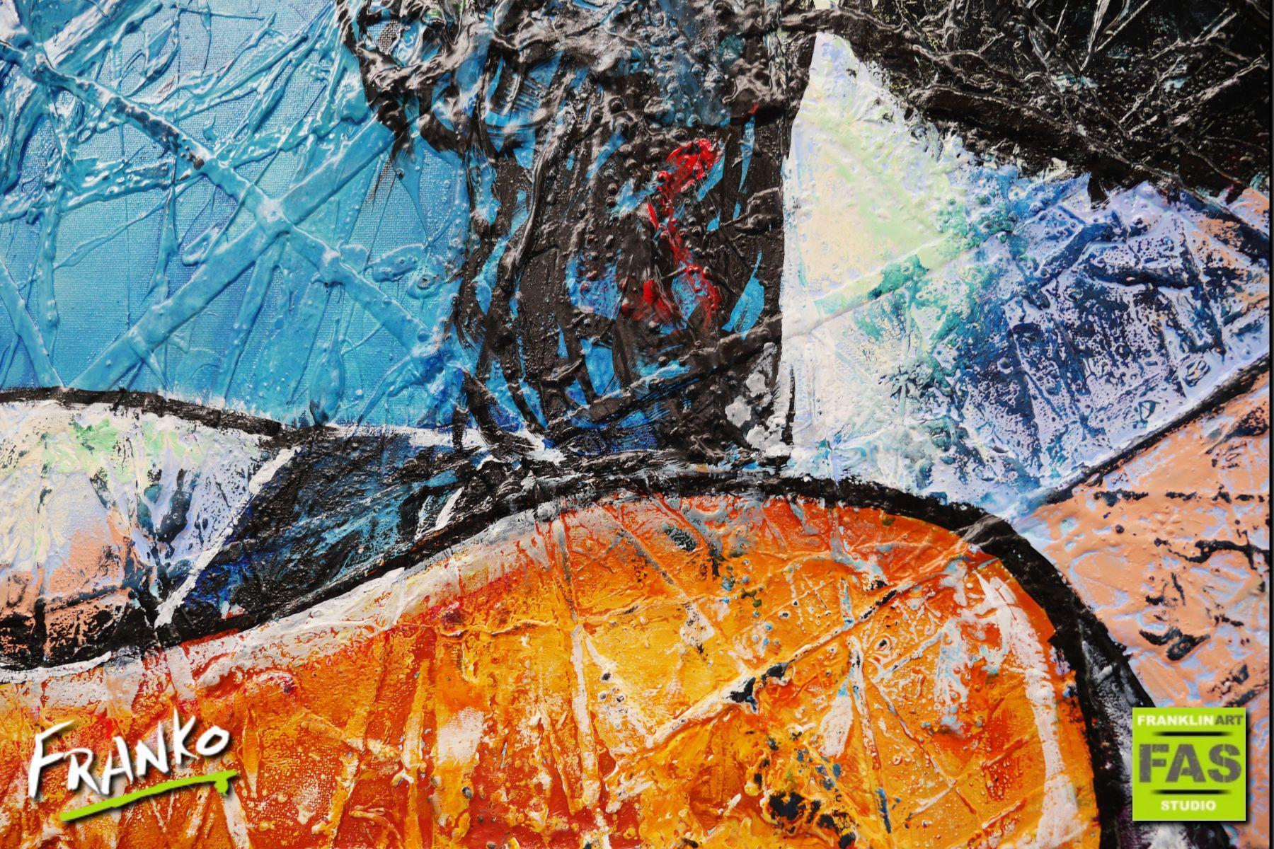 Just Relax Take it Easy 120cm x 150cm Huge Abstract Realism Cat Stevens Painting (SOLD)