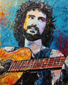 Just Relax Take it Easy 120cm x 150cm Huge Abstract Realism Cat Stevens Painting (SOLD)-abstract realism-[Franko ]-[Gallery]-[popular]-[Australia]-Franklin Art Studio