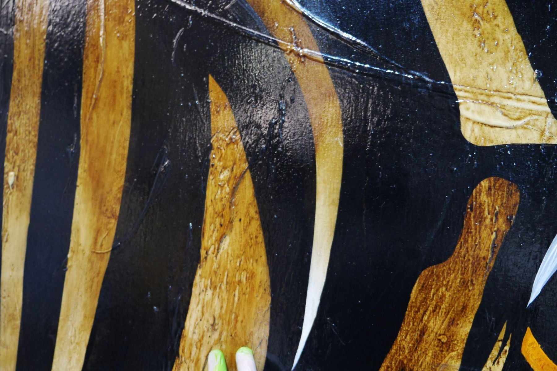 Khari (Like a King) 190cm x 100cm African Zebra Urban Pop Painting (SOLD)-Animals-[Franko]-[Artist]-[Australia]-[Painting]-Franklin Art Studio