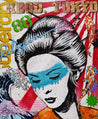 Koi Geisha 120cm x 100cm Geisha Pop Art Painting (SOLD)-urban pop-[Franko ]-[Gallery]-[popular]-[Australia]-Franklin Art Studio