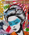 Koi Geisha 120cm x 100cm Geisha Pop Art Painting (SOLD)-urban pop-Franko-[Franko]-[Australia_Art]-[Art_Lovers_Australia]-Franklin Art Studio