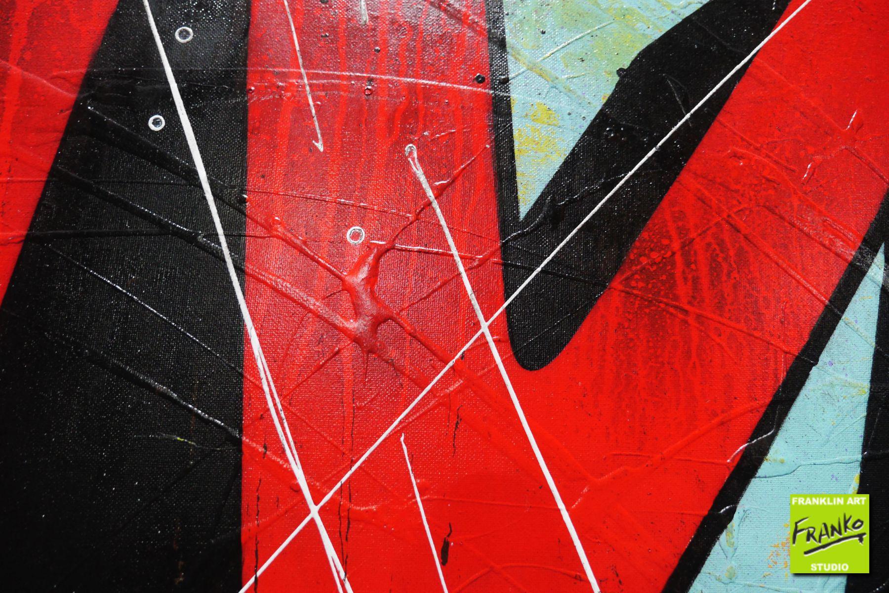 L.O.V.E 160cm x 100cm Colourful Love Textured Urban Pop Art Painting (SOLD)
