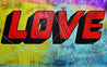 L.O.V.E 160cm x 100cm Colourful Love Textured Urban Pop Art Painting (SOLD)-urban pop-Franko-[Franko]-[Australia_Art]-[Art_Lovers_Australia]-Franklin Art Studio