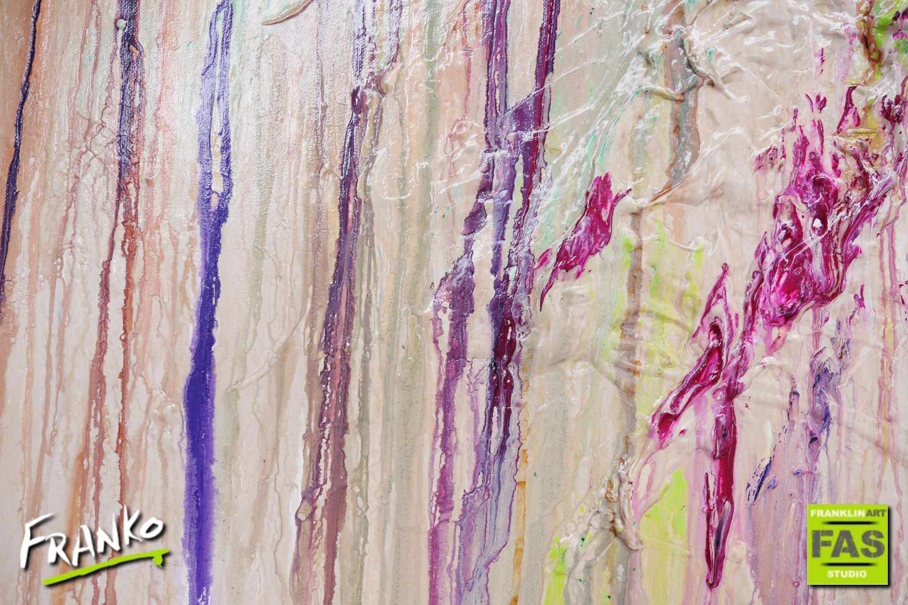 Leather Pastels 120cm x 150cm Brown Abstract Painting (SOLD)