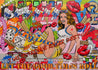Let The Good Times Roll 140cm x 100cm Roller Skate Girl Textured Urban Pop Art Painting (SOLD)-Urban Pop Art-Franko-[Franko]-[Australia_Art]-[Art_Lovers_Australia]-Franklin Art Studio